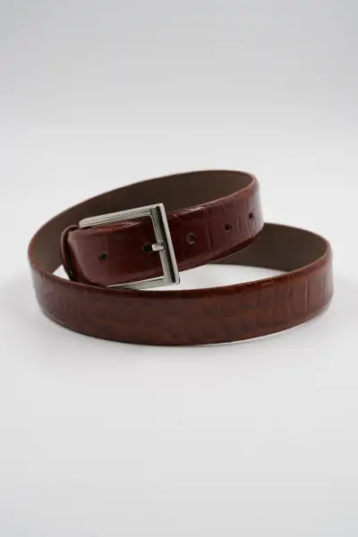 Men's Genuine Leather Belt Crocodile Pattern Belt Automatic Buckle Business  Suit Waist Strap - Temu Austria