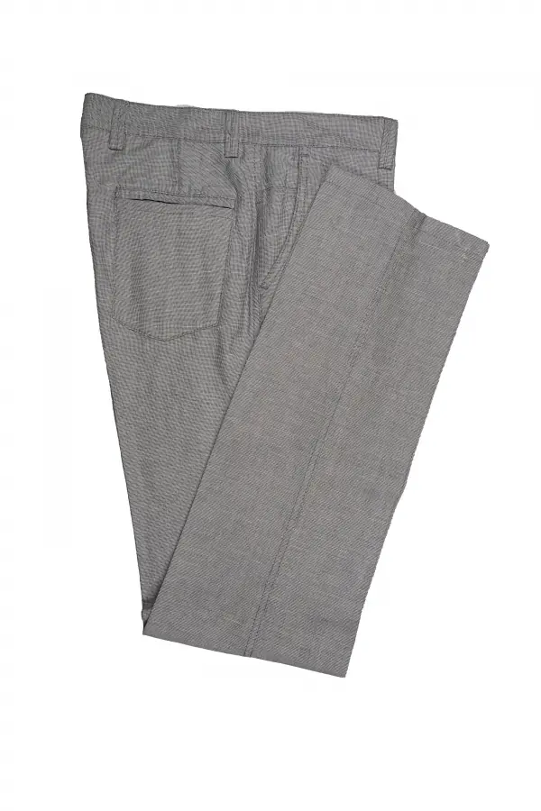 Light Gray Patterned Trousers