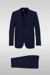 Light Navy Striped Suit