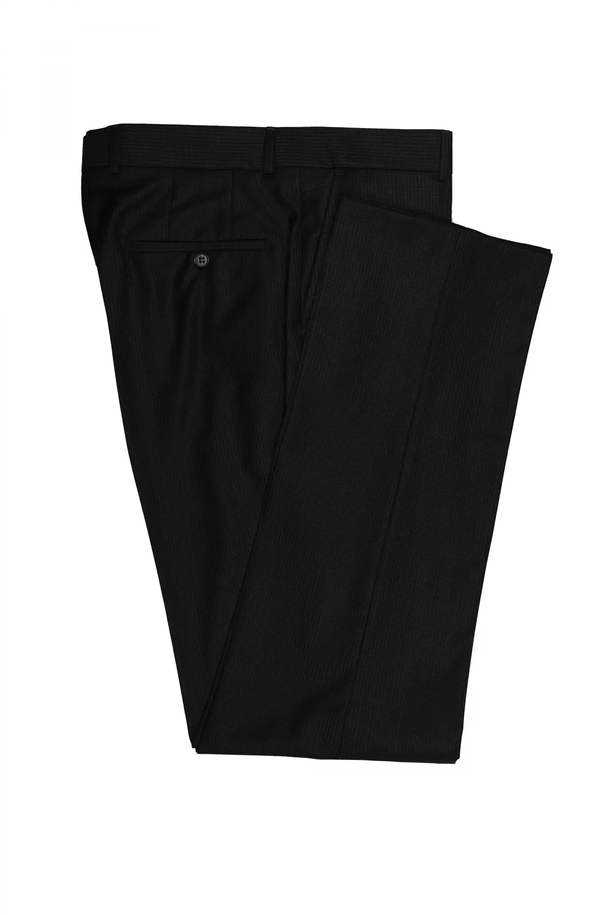Black Check Trousers