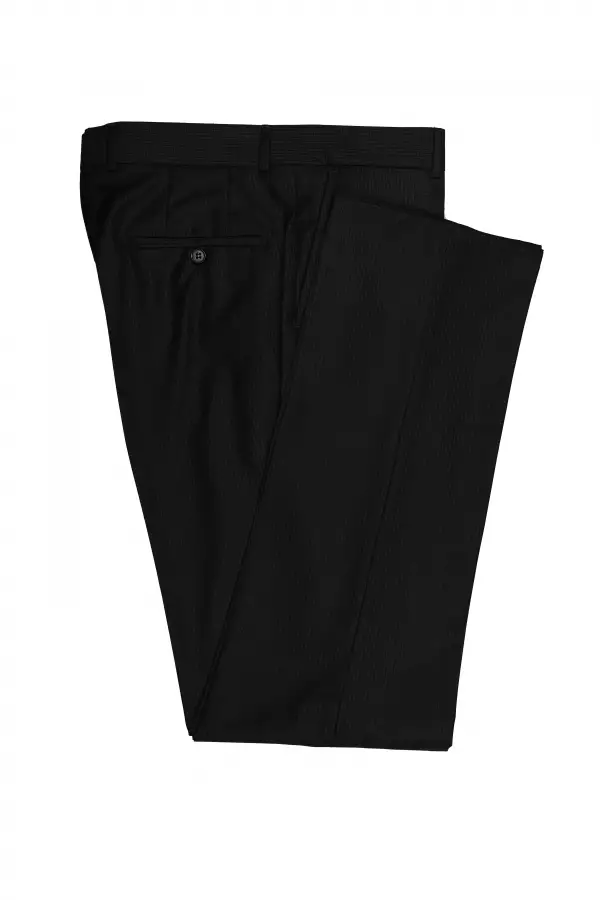 Black Check Trousers