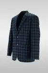 Dark Blue Check Jacket