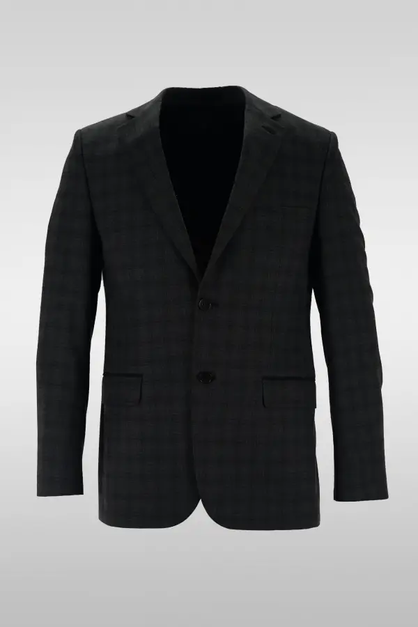 Dark Gray Check Jacket