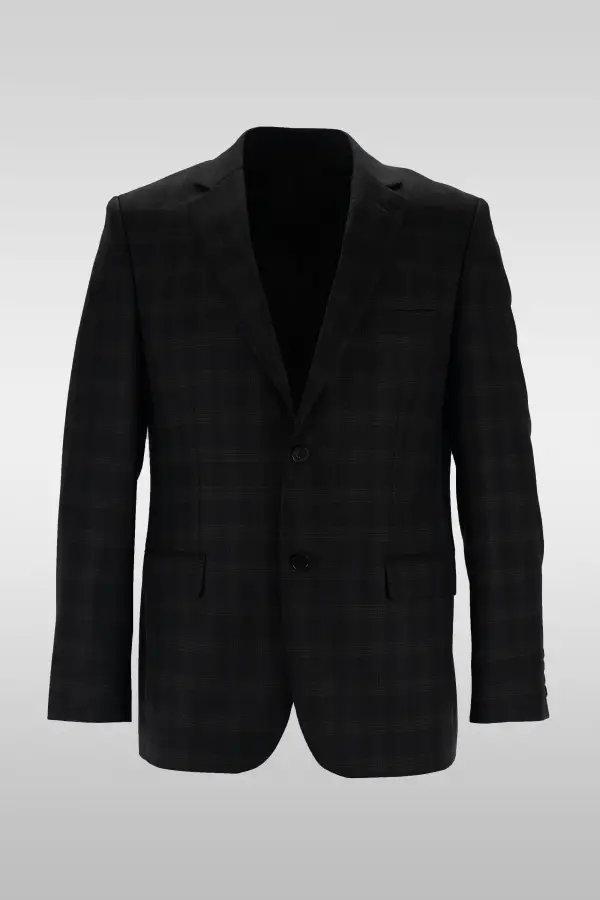 Dark Gray Check Jacket