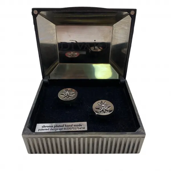 Silver Patterned Cufflinks