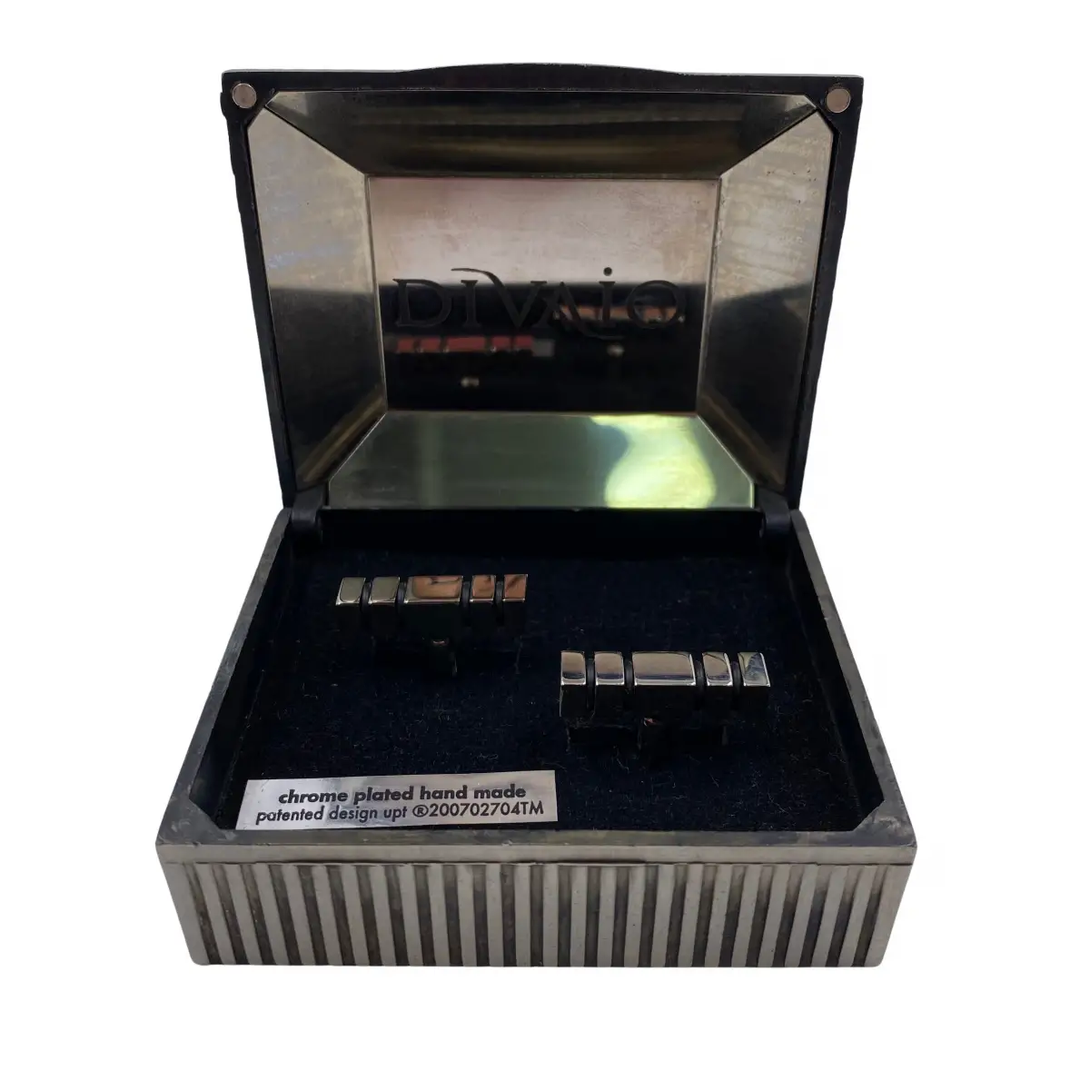 Silver Patterned Cufflinks