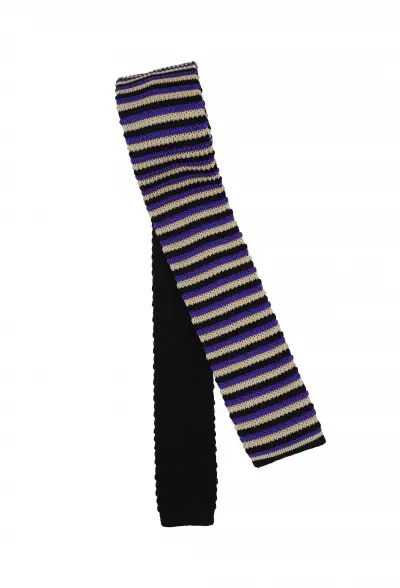 Black Striped Tie