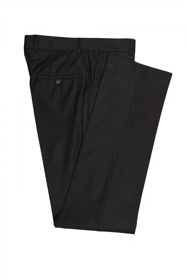 Black Check Trousers