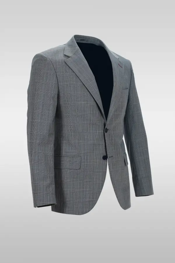 Gray Checkered Suit