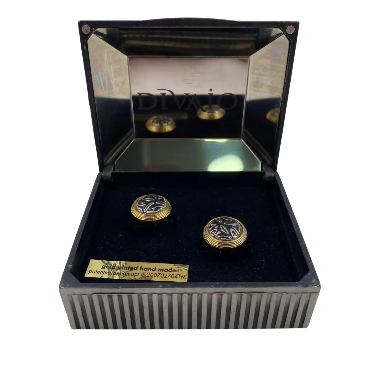 Gold Patterned Cufflinks