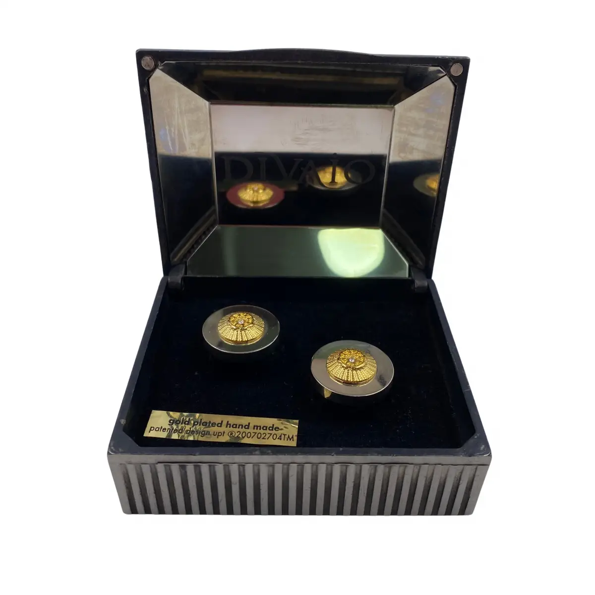 Gold Patterned Cufflinks