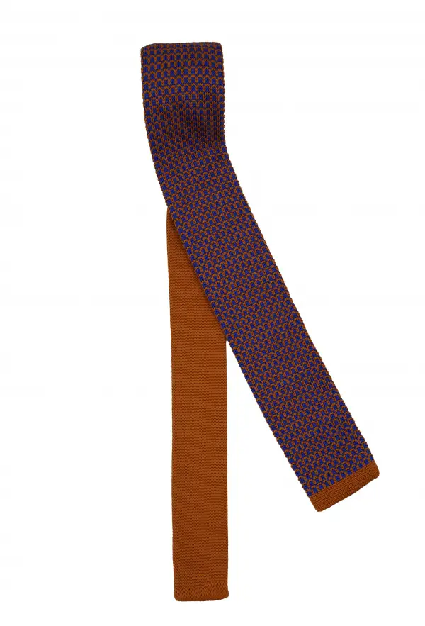 Brown Patterned Tie