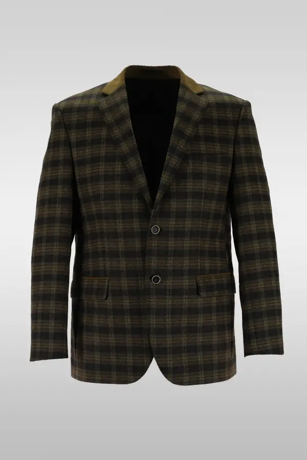 Dark Gray Check Jacket