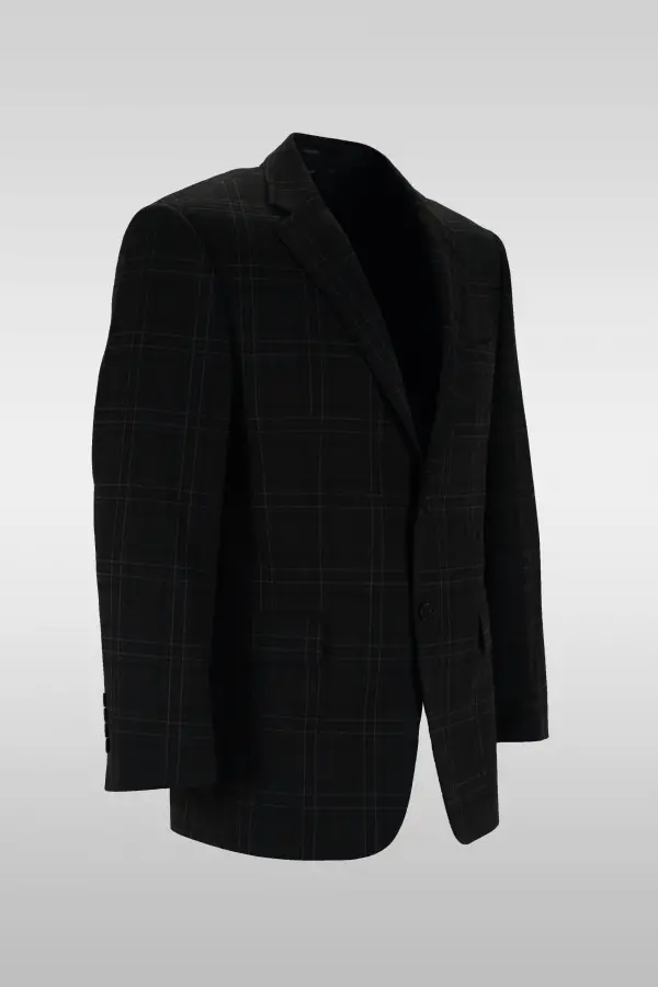 Dark Gray Checkered Jacket