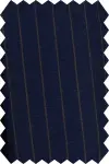 Navy Blue Brown Striped Suit