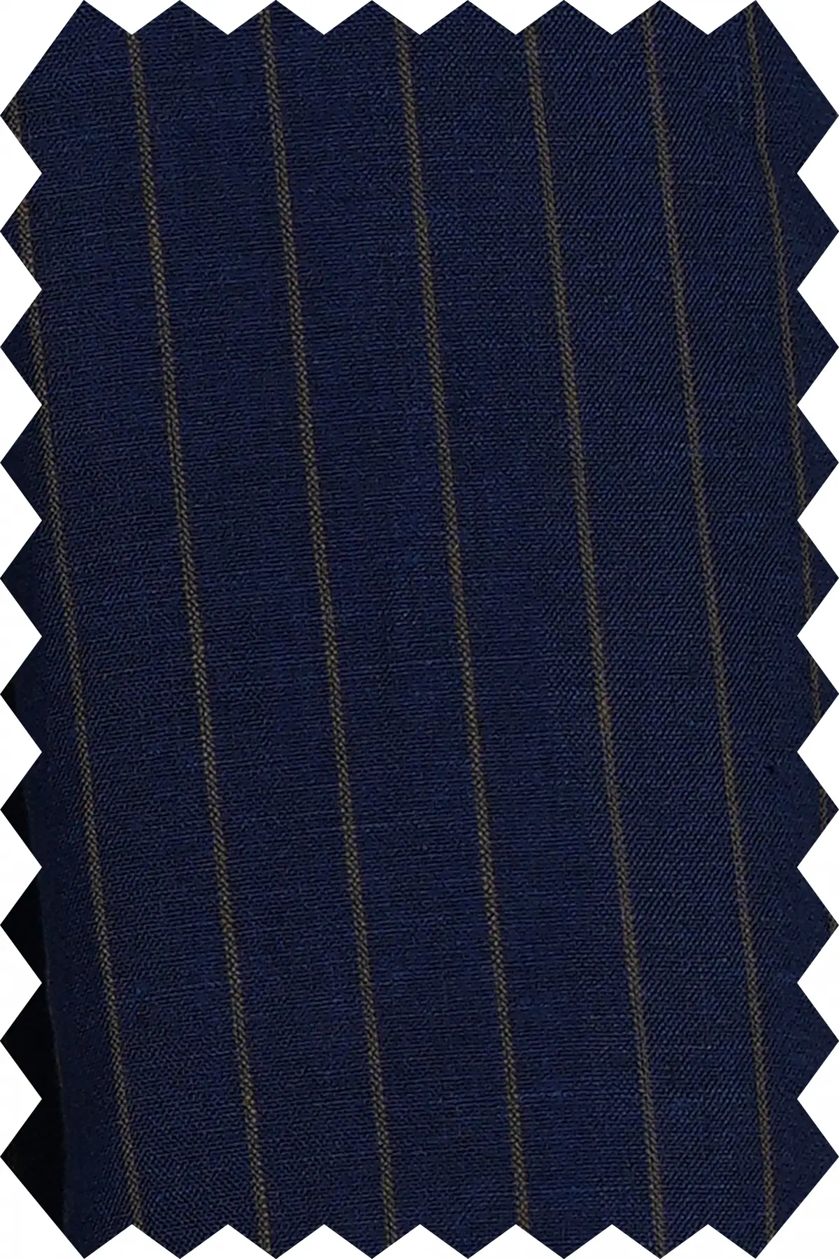 Navy Blue Brown Striped Suit