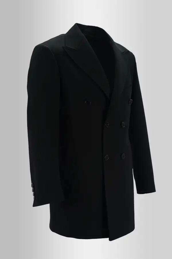 Black Buttoned Coat