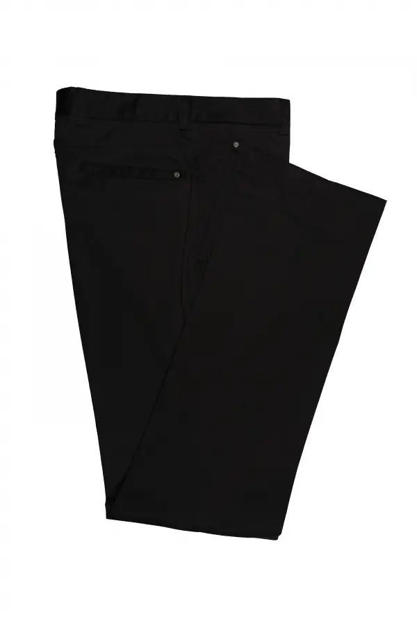Black Patterned Trousers