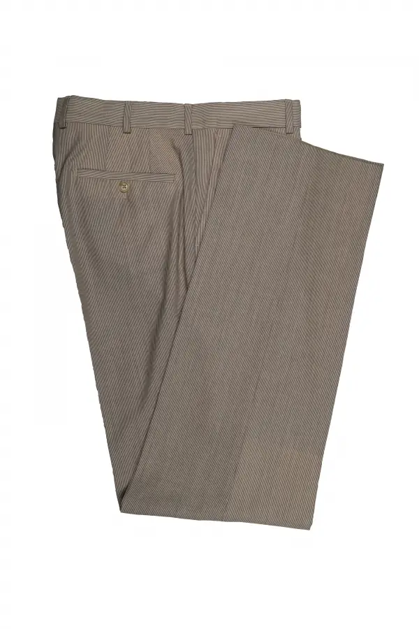 Light Gray Striped Trousers