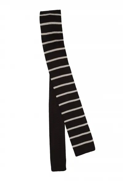 Dark Brown Striped Tie