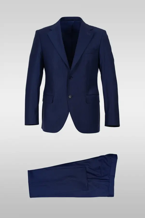 Navy Striped Suit