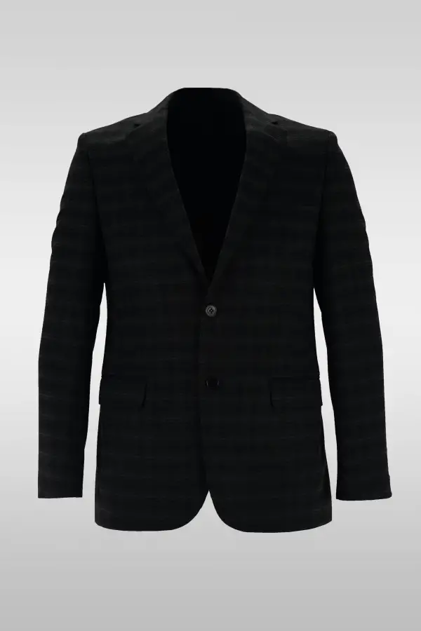 Dark Gray Check Jacket